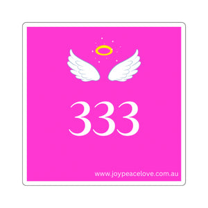 Angel Number 333 Square Stickers