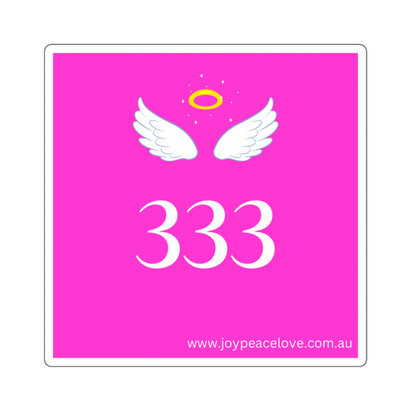 Angel Number 333 Square Stickers