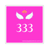 Angel Number 333 Square Stickers