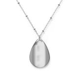 Angel Number 888 Oval Necklace - Meaningful Jewelry Gift for Spirituality & Faith