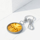 666 Golden Angel Keyring Tag — Spiritual Protection & Love Keychain