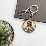 Virgin Mary Prayer Keyring – Religious Catholic Keychain Gift