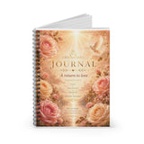 Journal Notebook — "A Return to Love" Floral Spiral Ruled Notebook
