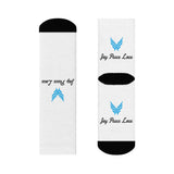 Cozy Custom Crew Socks - Fun Gift for Friends, Unique Apparel, Stocking Stuffers, Casual Wear, Personalized Fashion