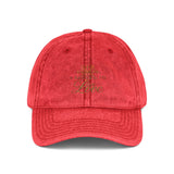 Vintage Embroidered Cap — Distressed Retro Baseball Hat