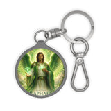 Archangel Raphael Keyring Tag — Healing Guardian Angel Keychain