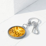Angel Number 888 Keyring Tag — Golden Spiritual Protection Keychain