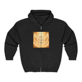 Angel Wings Zip Hoodie — Joy Peace Love Inspirational Holiday Sweatshirt