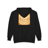 Angel Wings Zip Hoodie — Joy Peace Love Inspirational Holiday Sweatshirt