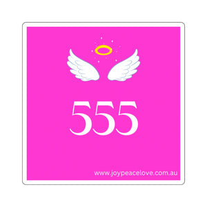 Angel Number 555 Square Stickers