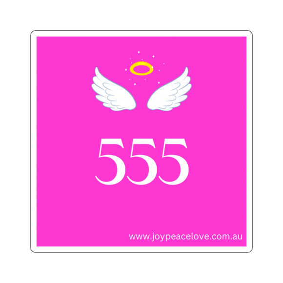 Angel Number 555 Square Stickers