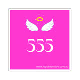 Angel Number 555 Square Stickers