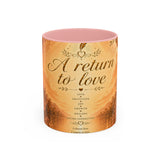 A Return to Love Ceramic Coffee Mug – Inspirational Floral 11/15oz Accent Mug
