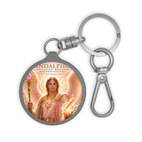 Archangel Sandalphon Keyring Tag — Spiritual Guardian Angel Keychain