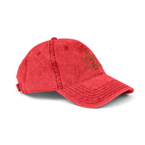 Vintage Embroidered Cap — Distressed Retro Baseball Hat