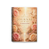 Journal Notebook — "A Return to Love" Floral Spiral Ruled Notebook