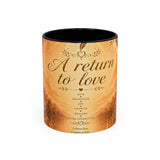 A Return to Love Ceramic Coffee Mug – Inspirational Floral 11/15oz Accent Mug