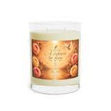 Romantic Rose Scented Candle – "A Return to Love" 11oz Glass Jar
