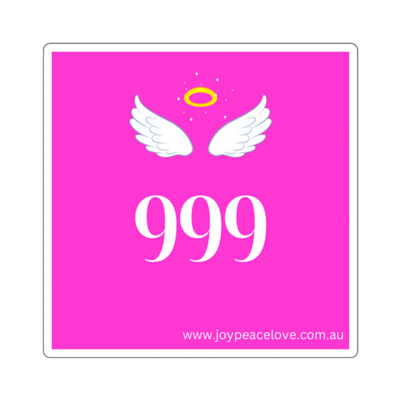Angel Number 999 Square Sticker