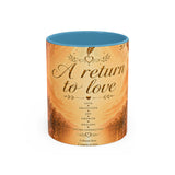 A Return to Love Ceramic Coffee Mug – Inspirational Floral 11/15oz Accent Mug