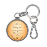 Keyring Tag — Inspirational 'I Choose Love' Motivational Keychain