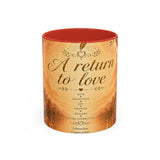 A Return to Love Ceramic Coffee Mug – Inspirational Floral 11/15oz Accent Mug