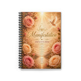 Manifestation Spiral Notebook — Inspirational Ruled Journal with "and so it is done" Floral Cover