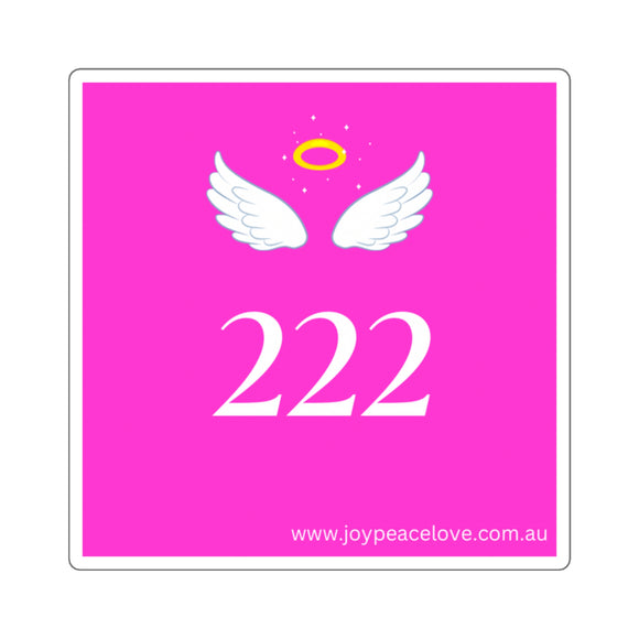 Angel Number 222 Square Sticker