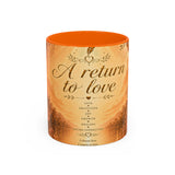 A Return to Love Ceramic Coffee Mug – Inspirational Floral 11/15oz Accent Mug