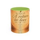 A Return to Love Ceramic Coffee Mug – Inspirational Floral 11/15oz Accent Mug