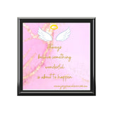 Inspirational Jewelry Box with Wings - Always Believe Something Wonderful is About to Happen