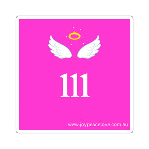 Angel Number 111 Square Stickers