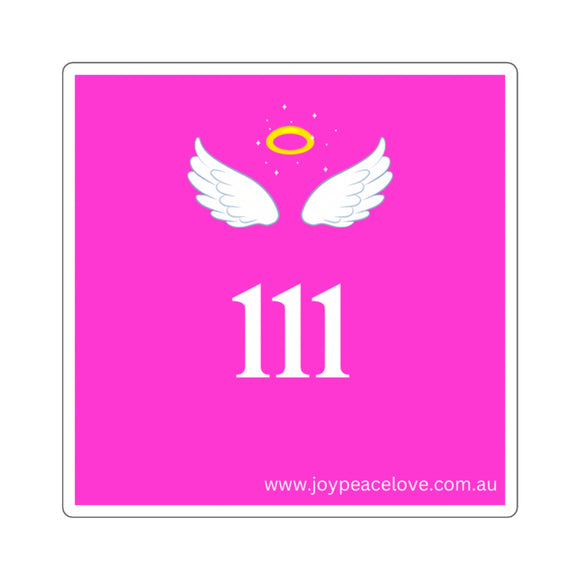 Angel Number 111 Square Stickers